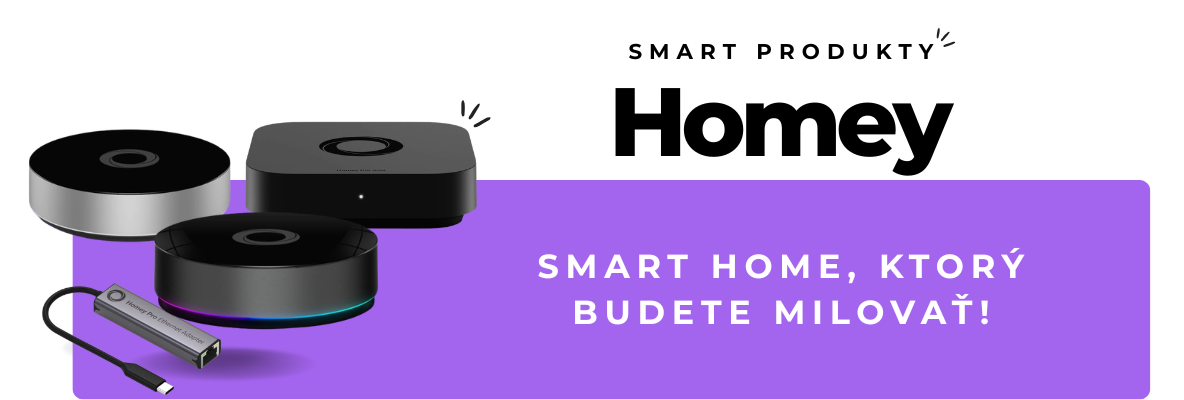 Baner - Smart produkty Homey SK